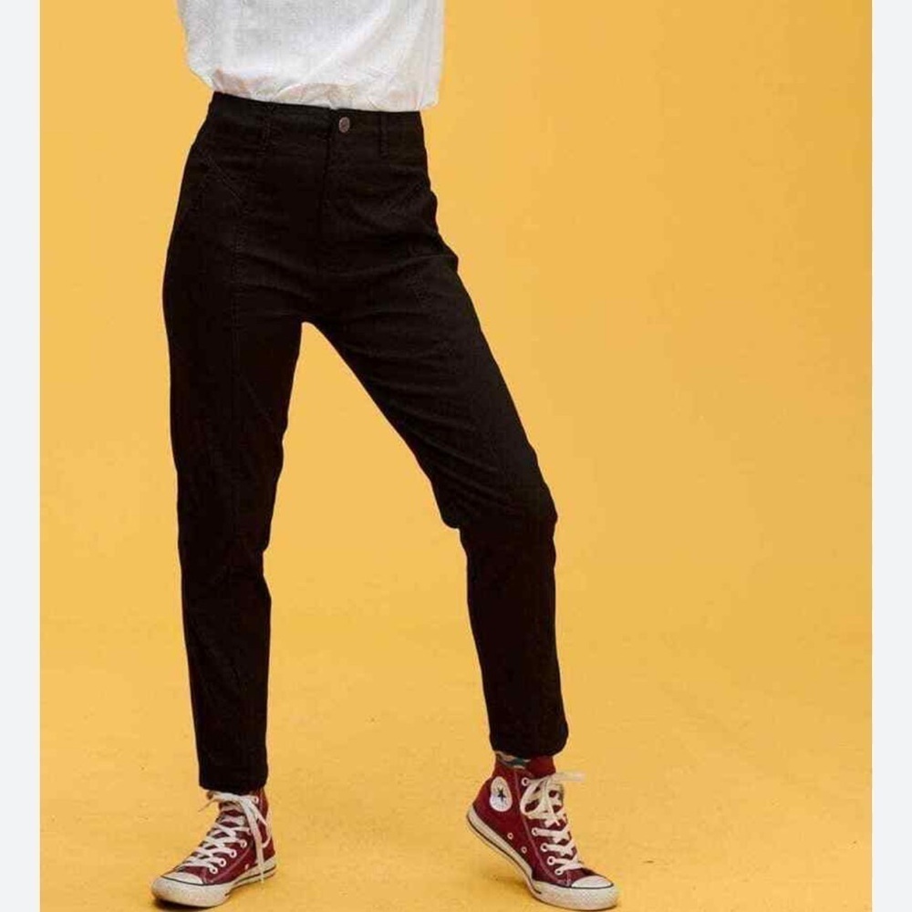 Lucy & Yak Camden slim skinny trouser black size 24